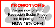 Promotions available at All Breeds Dog Grooming Centre