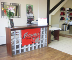 Reception at Fusion Hair Design