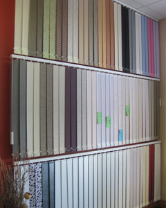 Selection of Vertical Blinds from Inishowen Blinds
