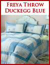 Freya Throw - Duckegg Blue available from Spirit of the Home